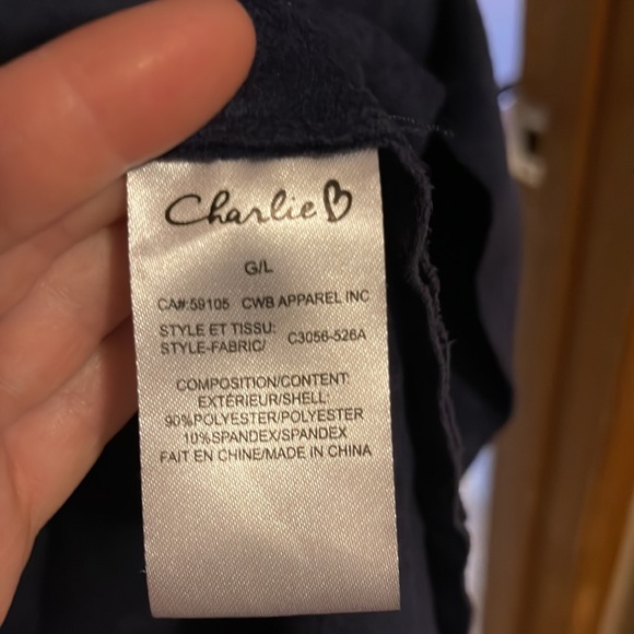 Blue knee length 3/4 sleeves dress - Picture 6 of 7